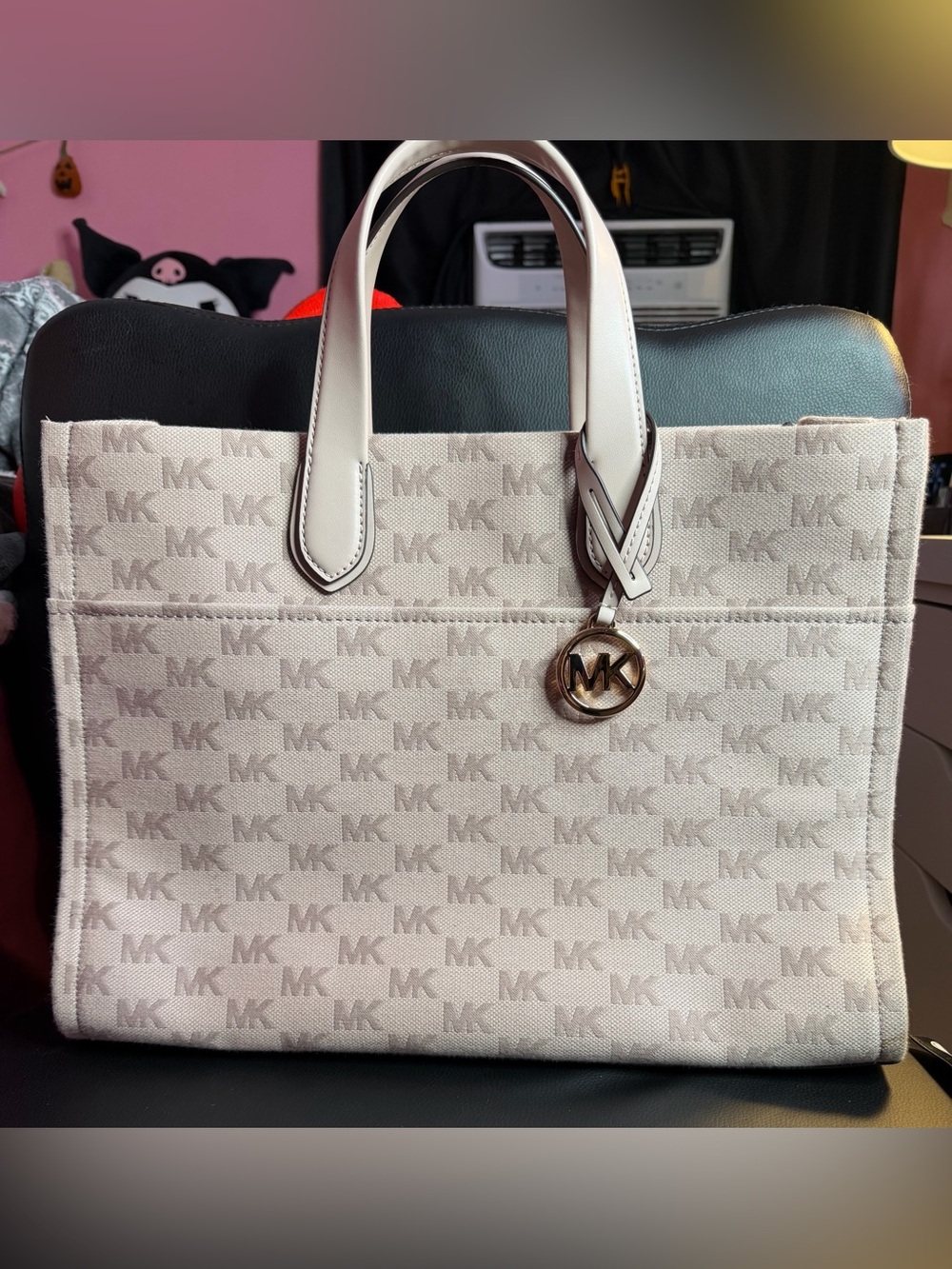 Michael Kors Soft Pink MK Monogram Tote